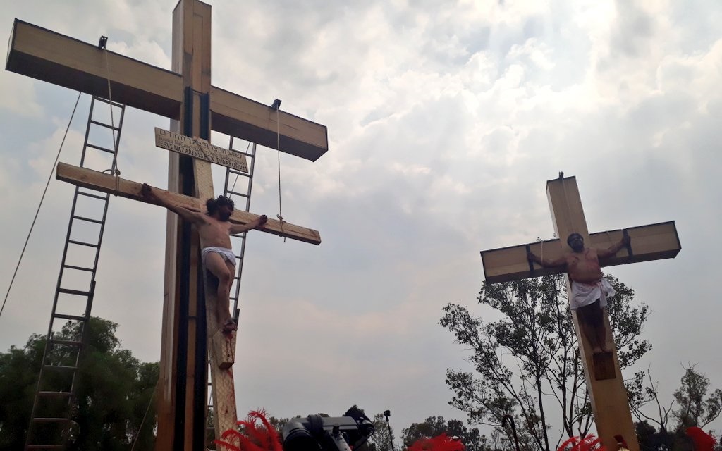 Conluye con éxito la 176 representación de  la Pasión de Cristo en Iztapalapa