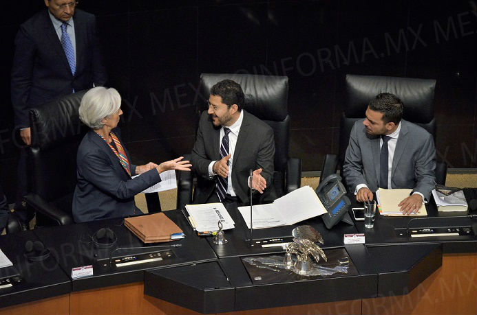 Lagarde del FMI  presenta desde el Senado recomendaciones a México
