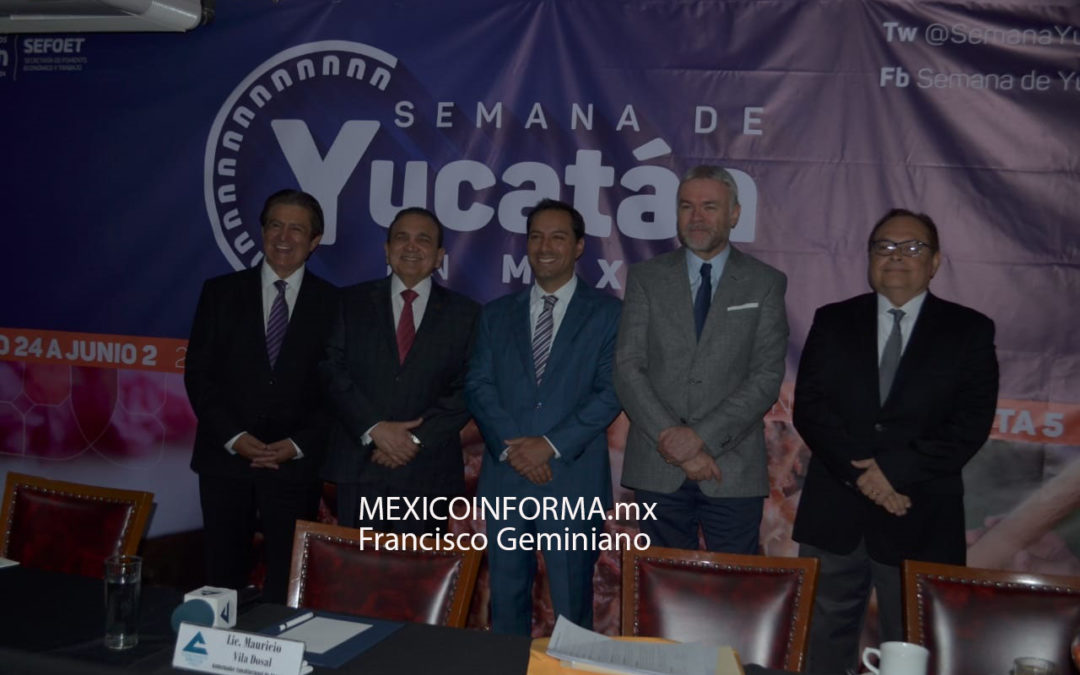 Promueve gobernador de Yucatán, Semana en la CDMX
