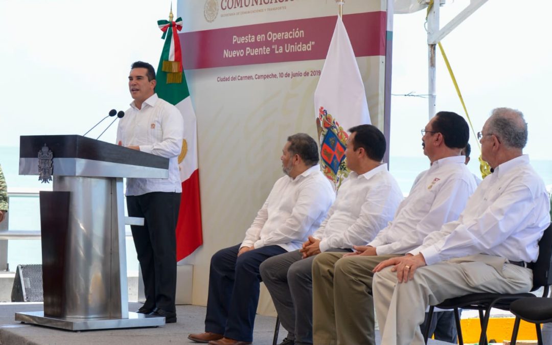 En operación nuevo Puente de la Unidad en Campeche