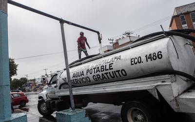 Operativo de abasto de agua en Coyoacán, Tláhuac e Iztapalapa