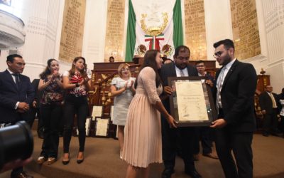 Congreso CDMX reconoció a 13 personas con el Premio de la Juventud 2019