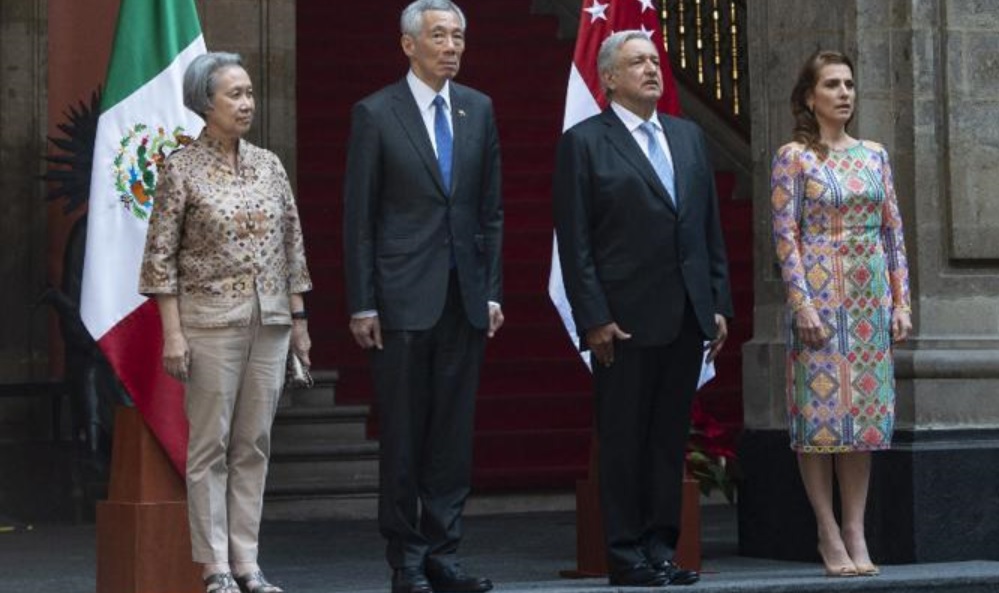 AMLO recibe al primer ministro de Singapur