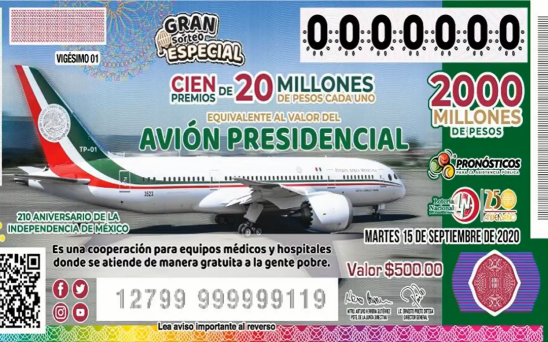Dejará rifa de avión 4 mil mdp.- López Obrador