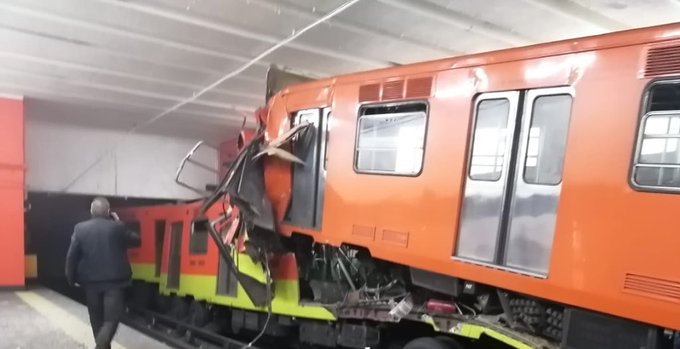 41 lesionados y un fallecido por choque  en Metro