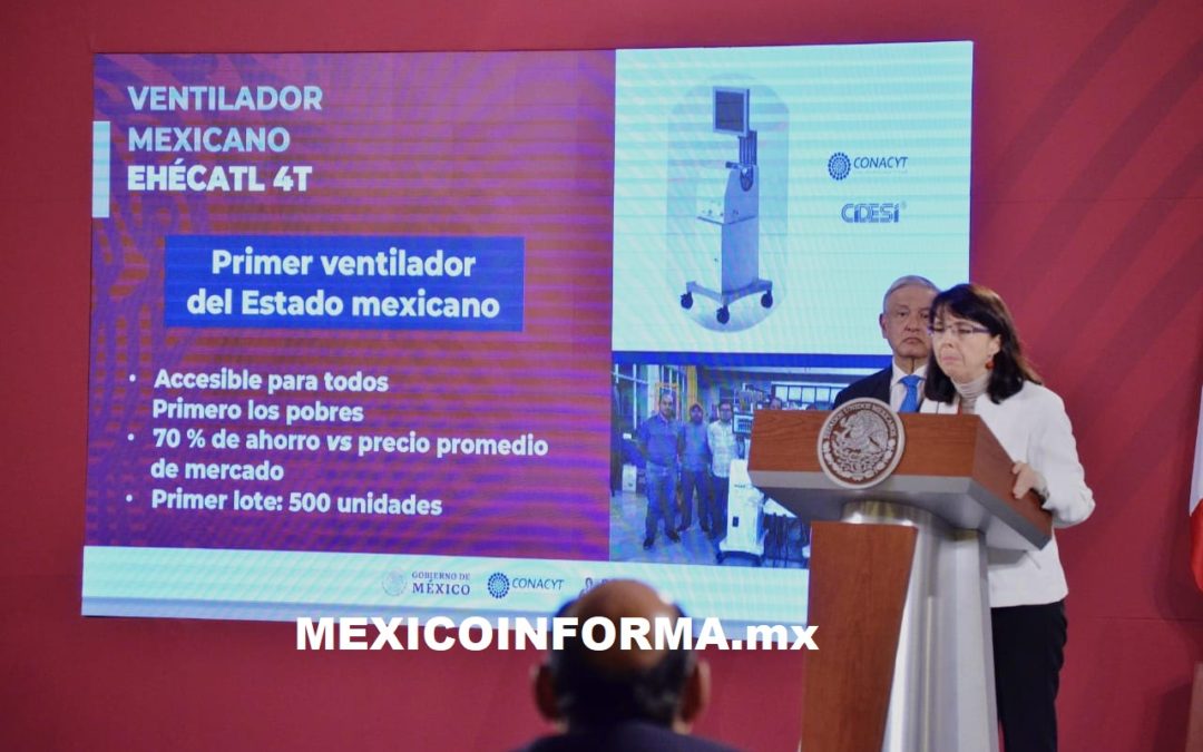 Presenta Conacyt  ventiladores con patente mexicano