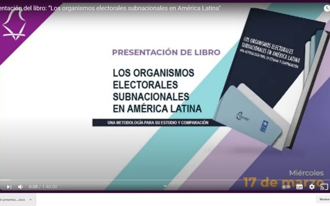 Presenta IECM libro Los Organismos Electorales