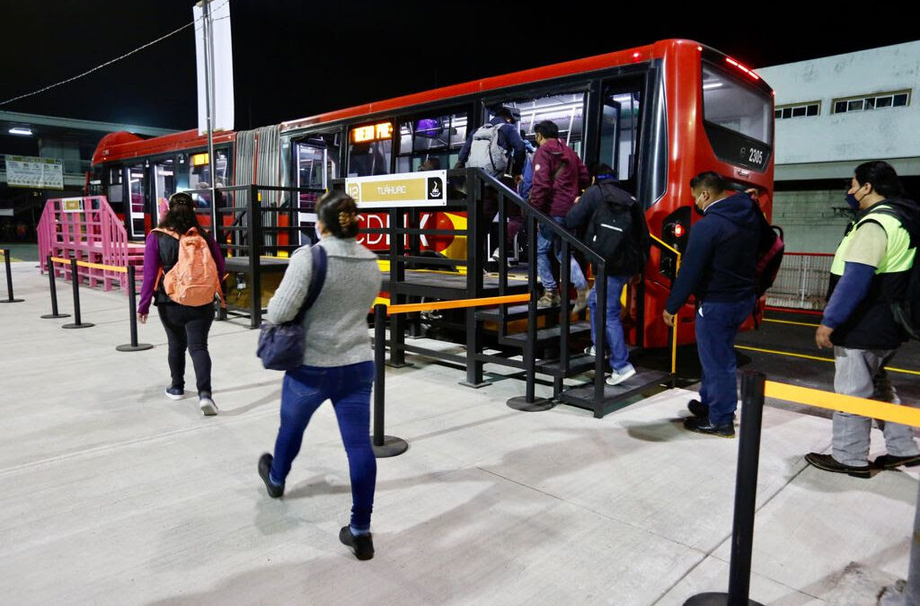 Inician pruebas de Metrobús en avenida Tláhuac