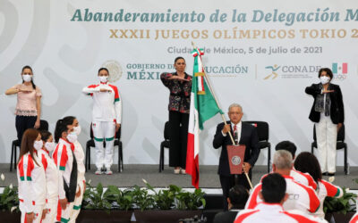 Abanderan a delegación mexicana para JO de Tokio 2021