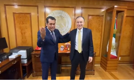 Encuentro amistoso del presidente de Diputados y el gobernador de Sonora