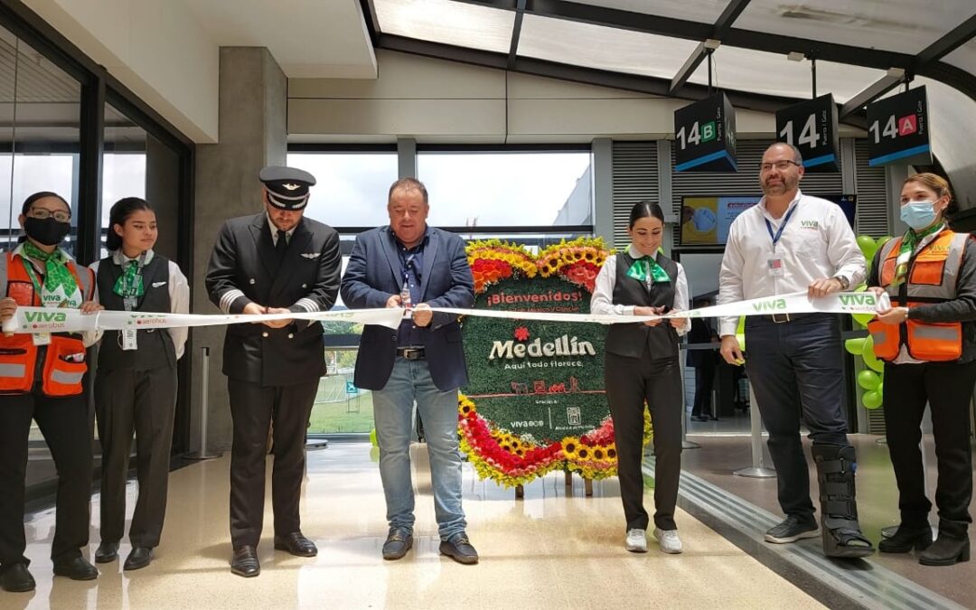 Viva Aerobus inaugura rutas de Medellín a Cancún y CDMX