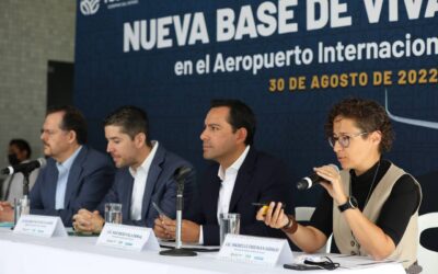 Celebran Yucatán y Viva Aerobus elección de Mérida como nueva base operativa