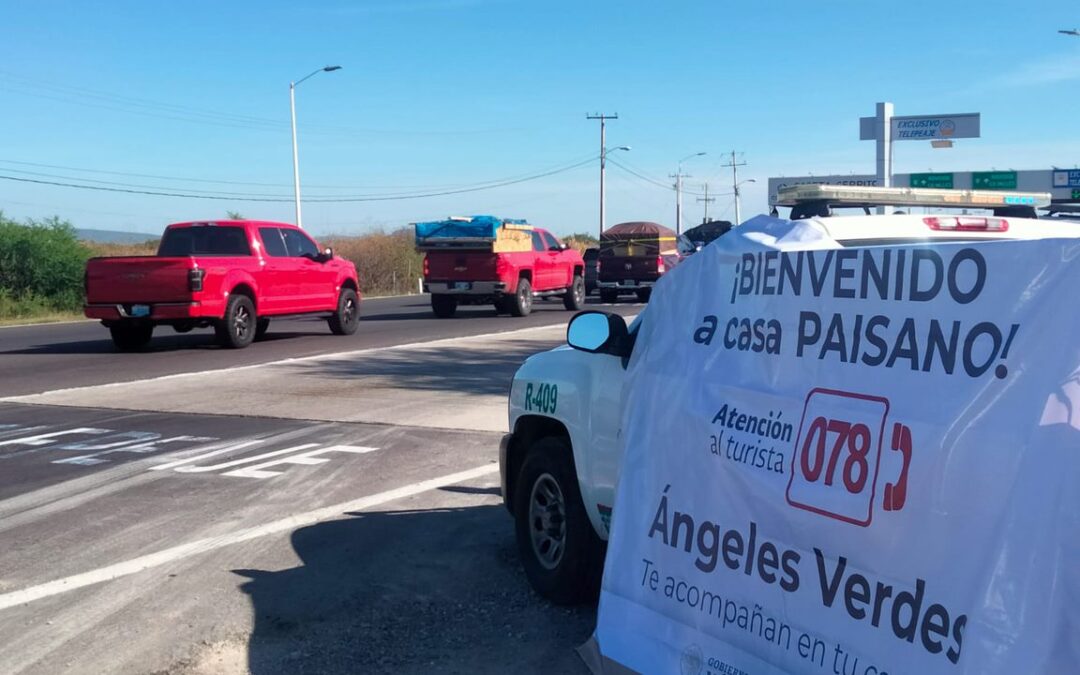 Ángeles Verdes brindan más de 300 servicios en Operativo Caravana Paisano de Invierno