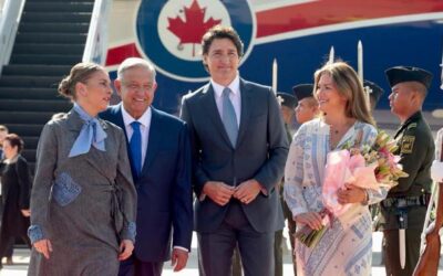 En el AIFA, AMLO recibe al primer ministro de Canadá