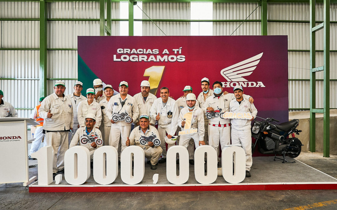 Honda de México celebra producción de un millón de motocicletas en Jalisco