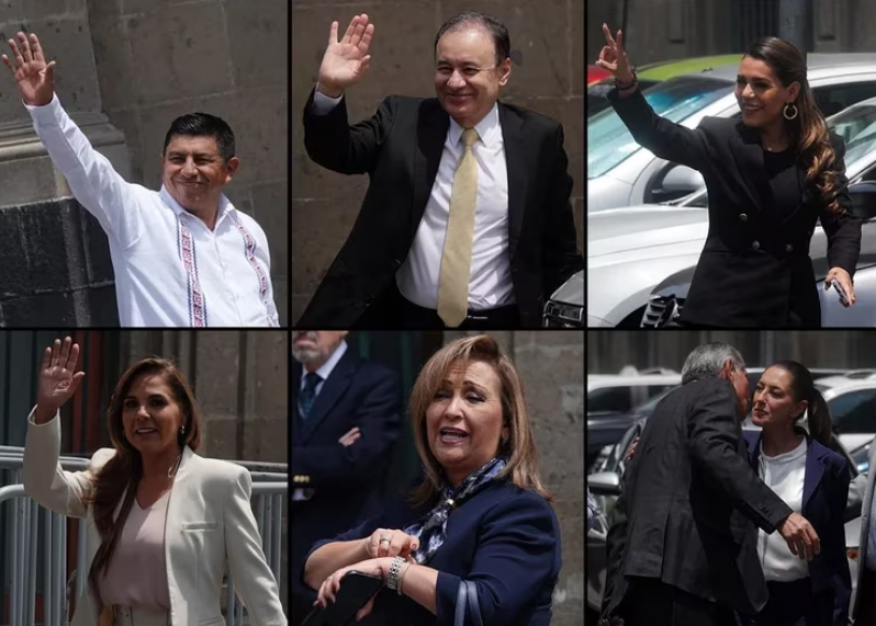Se reúnen 21 gobernadores en Palacio Nacional con Adán Augusto