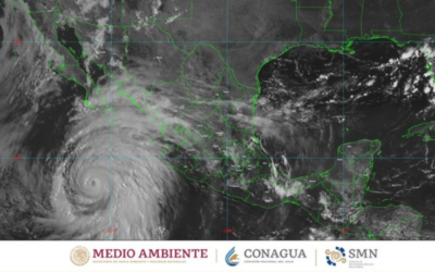 Hilary está al sur-suroeste de Cabo San Lucas, BCS, como huracán categoría 4