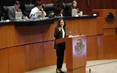 Comparece en Senado Luisa María Alcalde, titular de Gobernación