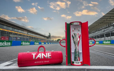 El brillo del Trofeo TANE del GP de México tiene significados ligados a nuestro país