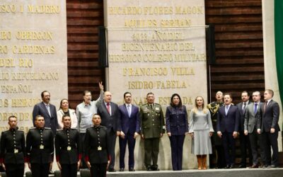 Inscriben en Muro de Honor de Diputados “2023, Año del Bicentenario del Heroico Colegio Militar”