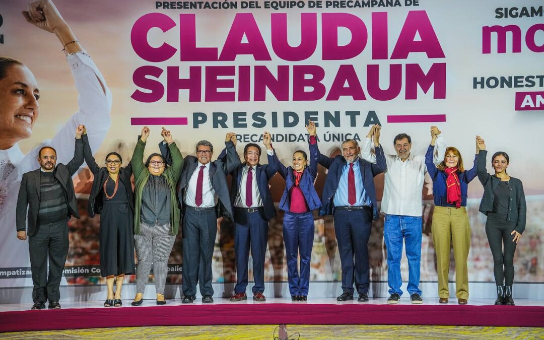 Sheinbaum presenta equipo de precampaña rumbo a la Presidencia