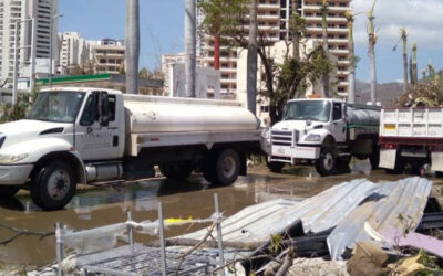 Avanza normalización del abastecimiento de agua potable en Acapulco