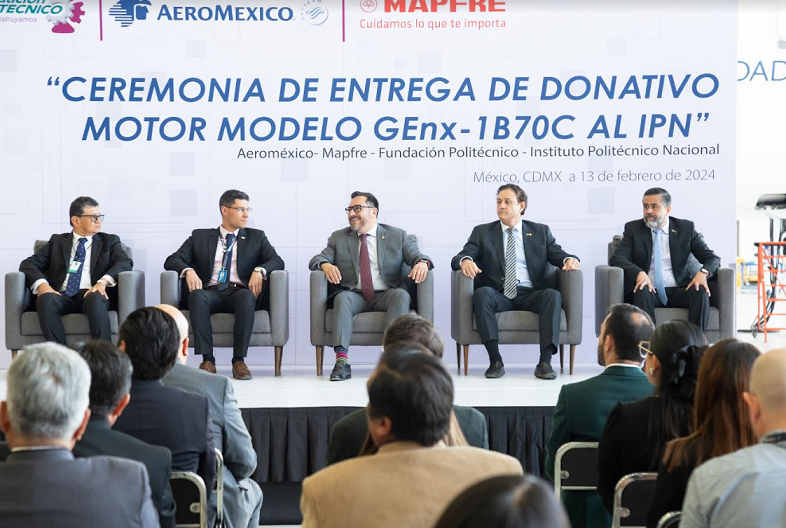 Aeroméxico y Mapfre donan motor al IPN