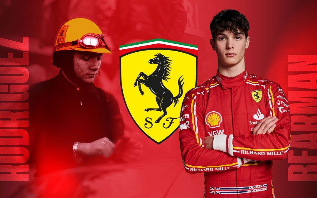 Oliver Bearman superará a Ricardo Rodríguez como el piloto más joven en debutar con Ferrari