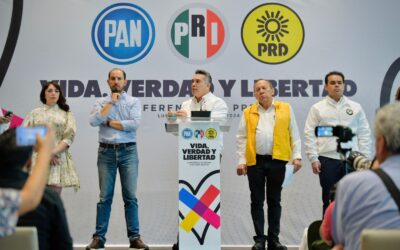 MORENA y aliados hacen candidatos a delincuentes: PAN, PRI Y PRD