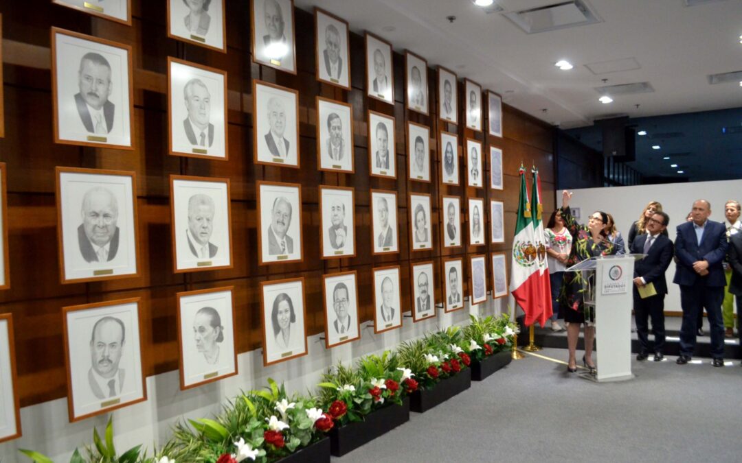 Encabeza Marcela Guerra reinauguración de Galería de President@s de Diputados 